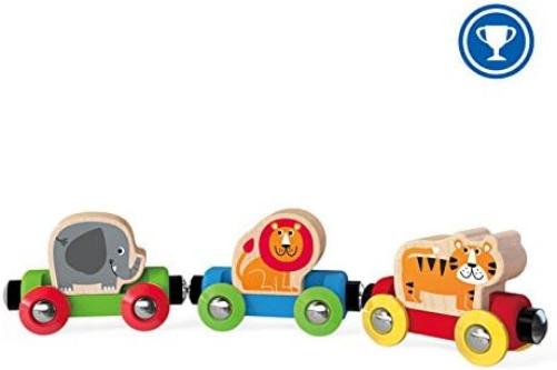 Hape E3807 Jungle Journey Railway Engine - My First Railway - Wooden Train Track Accessories
