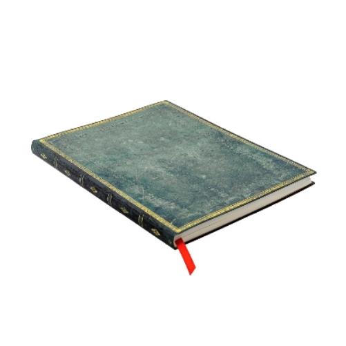 Pacific Blue (Old Leather Collection) Ultra Lined Softcover Flexi Journal (Elastic Band Closure)