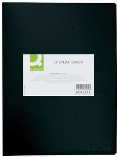 Q-Connect 20-Pocket Display Book