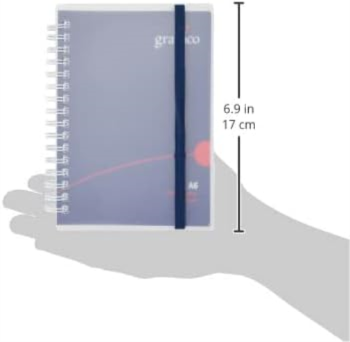 GRAFFICO A6 Twin Wire Polypropylene Notebook of 140 Pages (Pack of 1