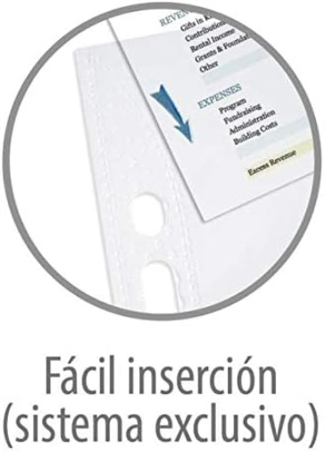 OXFORD, Punched Pockets A4, Glass Clear, 100 Poly Pockets