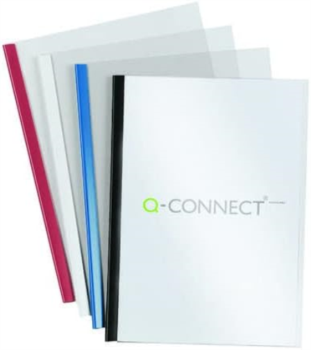 Q-Connect Black A4 5mm Slide Binder and Cover Set (Pack of 20) KF01926