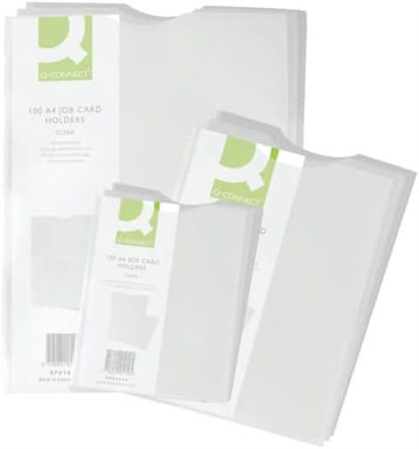 Q-Connect Card Holder Polypropylene A5 (Pack of 100),White