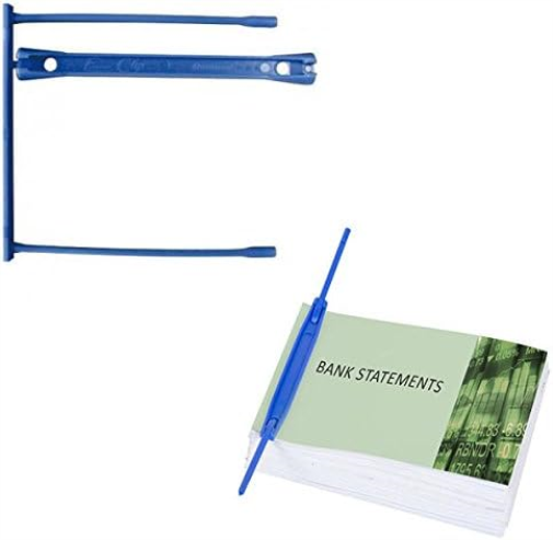 Q-Connect Binding E-Clip, Blue, Pack of 100