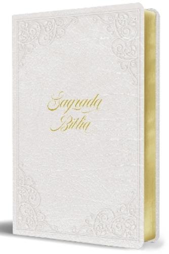 Biblia Católica: Letra grande. Símil piel blanca: boda, quinceañera, primera comu nión / Catholic Leathersoft White Bible: Bride, Quinceanera, First Communi