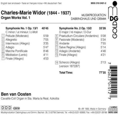 Complete Organ Works, Vol. 1