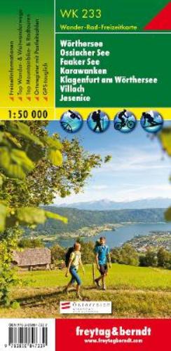 Worthersee - Ossiacher See - Faaker See - Karawanken - Klagenfurt am Worthersee - Villach - Jesenice Hiking + Leisure Map 1:50 000