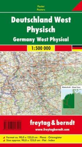 wall-map: West Germany, 1:500.000, rolled in a tube