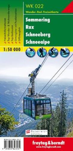 WK 022 Semmering - Rax - Mountains - Snow Alps, Walking map