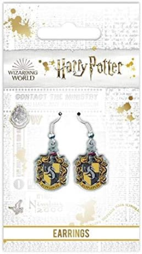 The Carat Shop Official Harry Potter Hufflepuff Crest Earrings WE0024