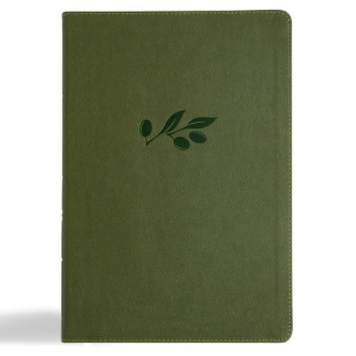 CSB Super Giant Print Reference Bible, Digital Study Edition, Olive Leathertouch