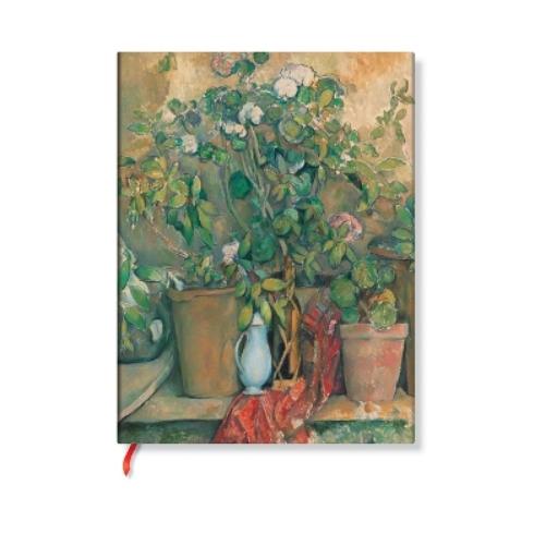 Cezanne’s Terracotta Pots and Flowers Midi Address Book (Elastic Band Closure)