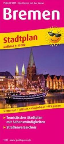 Bremen, city map 1:16,000