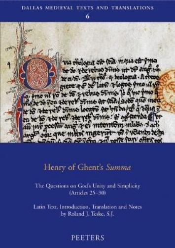 Henry of Ghent's «Summa»
