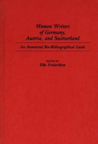 Women Writers of Germany, Austria, and Switzerland