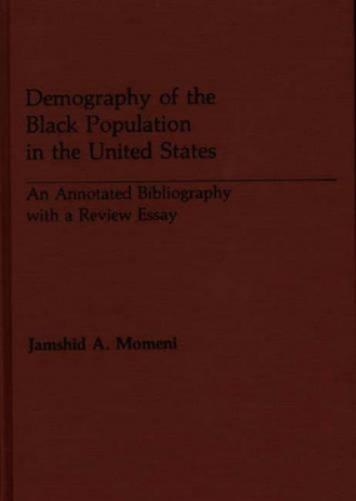 Demography of the Black Population in the United States