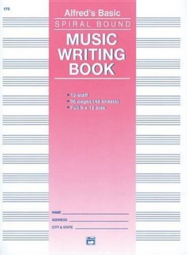 12 Stave Music Writing Book (9 x 12)