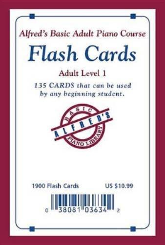 Alfred's Basic Adult PIano Course 1 Flash Cards