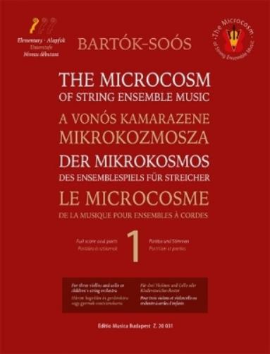 Bartok: The Microcosm of String Ensemble Music 1 - Three Violins and Cello Score and Parts