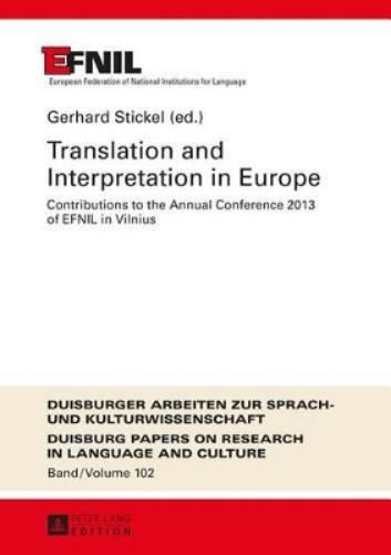 Translation and Interpretation in Europe