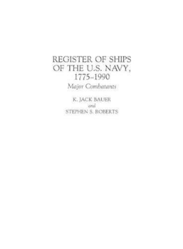 Register of Ships of the U.S. Navy, 1775-1990