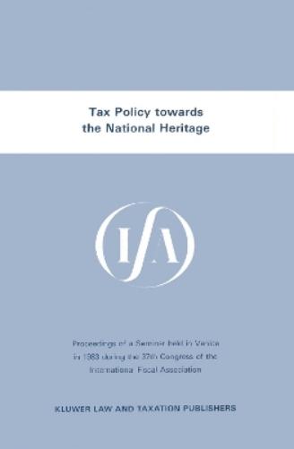 Tax Policy towards the National Heritage