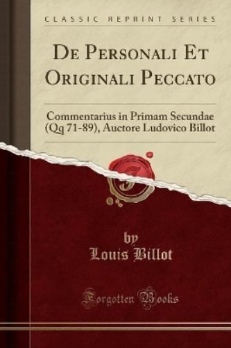 de Personali Et Originali Peccato