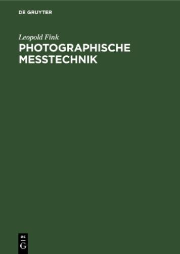 Photographische Meßtechnik (German Edition