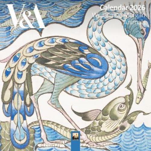 V&A: De Morgan Animals Mini Wall Calendar 2026 (Art Calendar