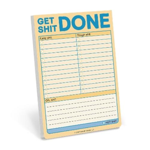Knock Knock Get Shit Done Great Big Stickies (Pastel Version)