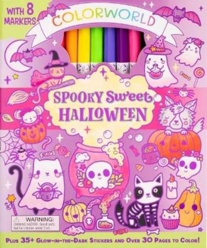 Spooky Sweet Halloween: Plus 35+ Glow-in-the-dark Stickers and over 30 Pages to Color! (Colorworld