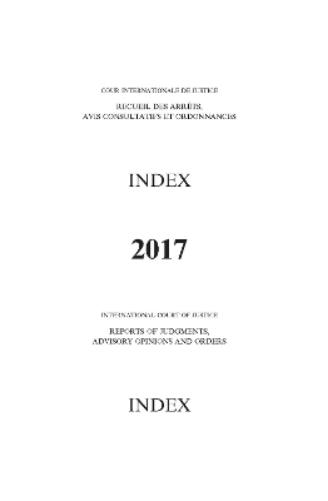 Reports of judgments, advisory opinions and orders
