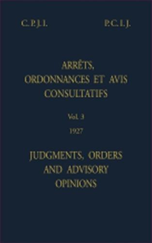 Judgments, orders and advisory opinions