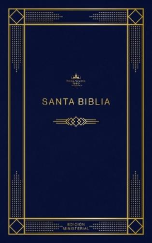 RVR 1960 Biblia EdicióN Ministerial, Azul Oscuro, Tapa RúSti