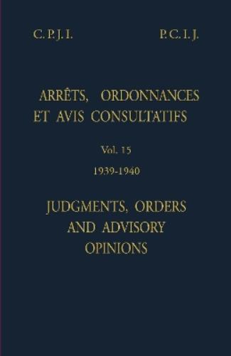Judgments, orders and advisory opinions