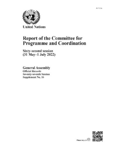 Report of the Committee for Programme and Coordination