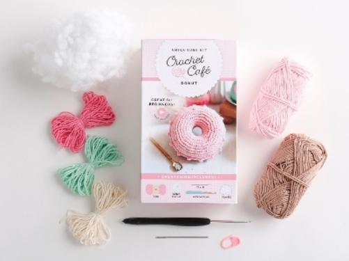 Crochet Cafe Amigurumi Kit Donut: Everything You Need Is Included: 100%-Cotton Yarn, Crochet Hook, Stitch Marker, Tapestry Needle, Fiberfill, ... Friendly! (Crochet Café Amigurumi Kits, 1