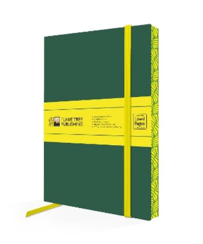 Racing Green & Neon Yellow Artisan Paperback Notebook