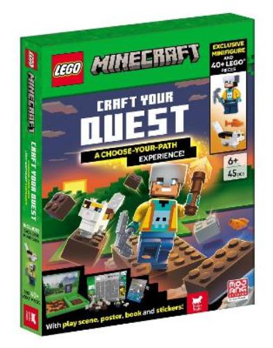 LEGO® Minecraft™: Craft Your Quest – A Choose-Your-Path Experience (with exclusive minifigure, LEGO pieces, play scene, poster, book and stickers)
