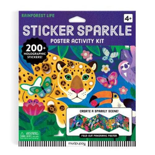 Rainforest Life Sticker Sparkle Poster Activity Kit