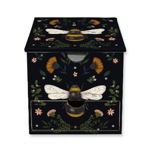 Jade Mosinski: Bee Flame Tree Memo Box with Drawer