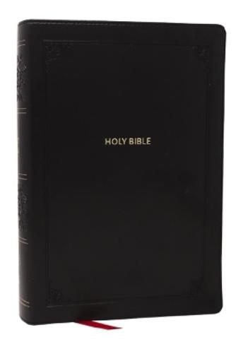NKJV Giant Print End-of-Verse Reference Bible, Black Leathersoft, Red Letter, Comfort Print
