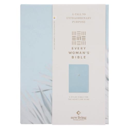 NLT Every Woman's Bible, Filament Enabled (Leatherlike, Sky Blue, Red Letter)