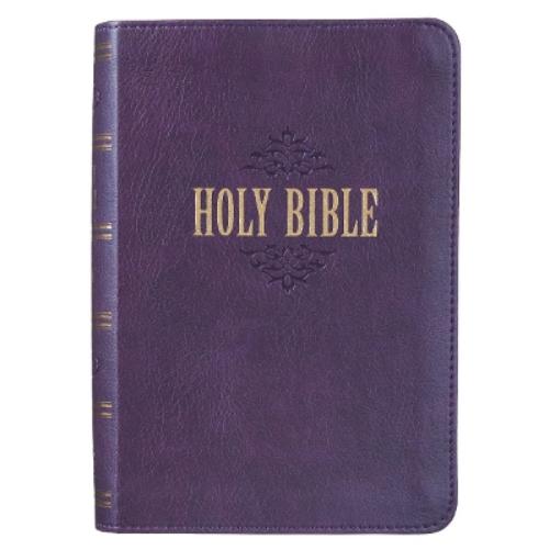 KJV Large Print Compact Purple Red Letters