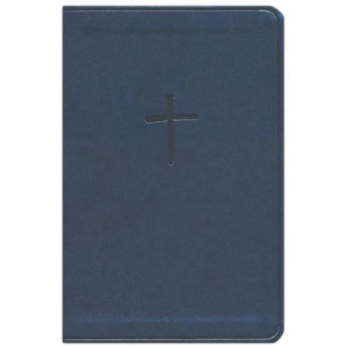 CSB Compact Bible, Navy LeatherTouch, Value Edition