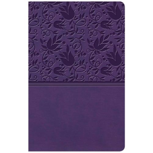 KJV Large Print Personal Size Reference Bible, Purple Leathertouch Indexed