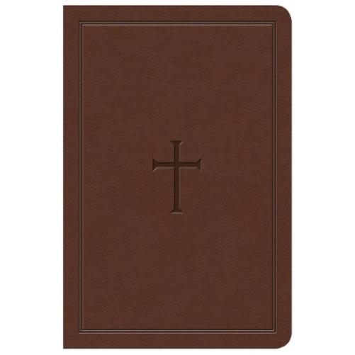 KJV Large Print Compact Reference Bible, Brown LeatherTouch