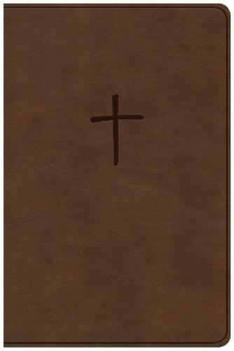 CSB Compact Bible, Brown LeatherTouch, Value Edition