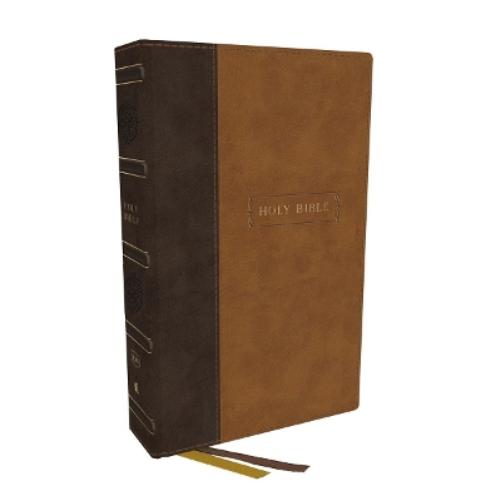 KJV Holy Bible with 73,000 Center-Column Cross References, Brown Leathersoft, Red Letter, Comfort Print: King James Version