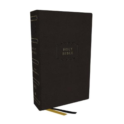 KJV Holy Bible with Apocrypha and 73,000 Center-Column Cross References, Black Leathersoft, Red Letter, Comfort Print: King James Version